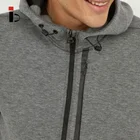 Custom Color Fabric Warm Male Zip Up Hoodie With Pockets For Running