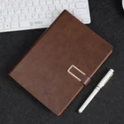 2020 new Logo Customized A5 hard cover spiral bind Notebook pu leather Cuaderno