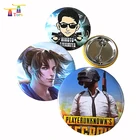 New Product Custom Pin Brooch Heart Colorful Plastic Button 58mm Fridge Magnet Badge