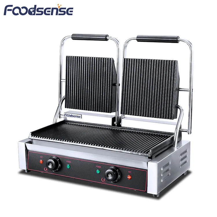 Restaurant electric commercial sandwich machine maker contact panini grill