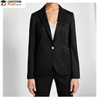 Office staff uniform suit set designs for women blazer