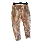 High Elastic Cotton Cold Wash Pocket Sequin Lady Pants Cheap Price