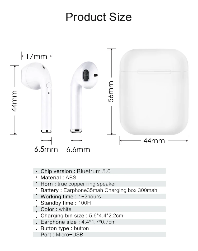 2019 Newest i9s for cellphone TWS Wireless mini Blue tooth Earbuds Wireless Headsets earphone earbud wireless earphone - ANKUX.COM