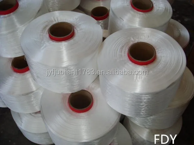 ポリエステルdty600d/cdfdy糸の価格を編むための生の白仕入れ・メーカー・工場