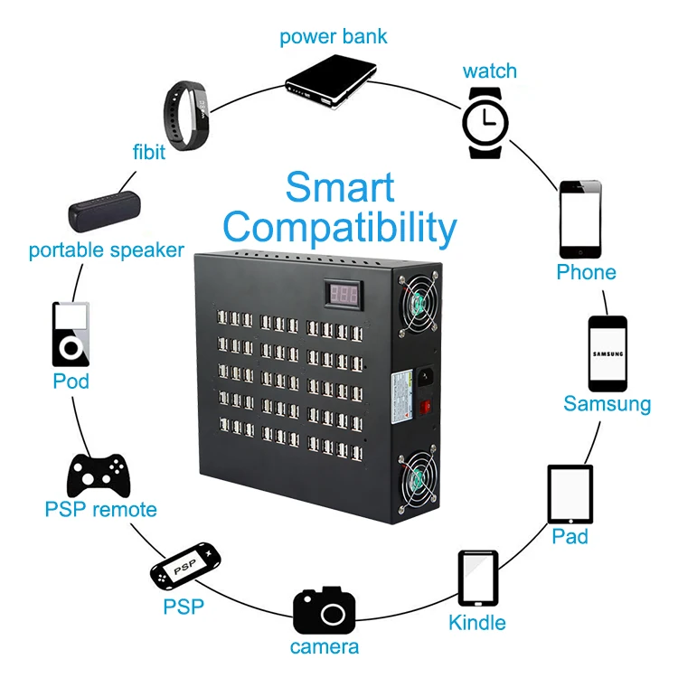 22 40 60 80 100 port usb power charger station, multi port usb wall charger adapter