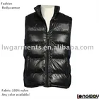 SHINNY WINTER SHORT DOWN BODY WAMRE VEST/FASHION PADDING WINTER BODY WARMER VEST