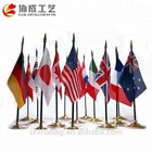 Knitted polyester American desk flag stand