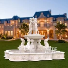 New Design Decorative nude woman sculpture marble fountain