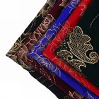 100% polyester tela india foil abaya black luxury velvet fabric clothing