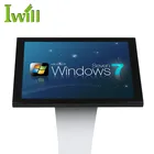 Cheap wifi celeron J1900 with Fan design 15 inch all in one touch screen pc linux
