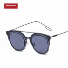 Hot Sale Super Light Weight Rimless Alloy Sunglasses Reflective Lens Cat Eye Men Women Glasses UV400
