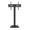 32-65 inch Outdoor Height Adjustable Metal Rotating floor cart LED TV mount Stand For Home With Wheels