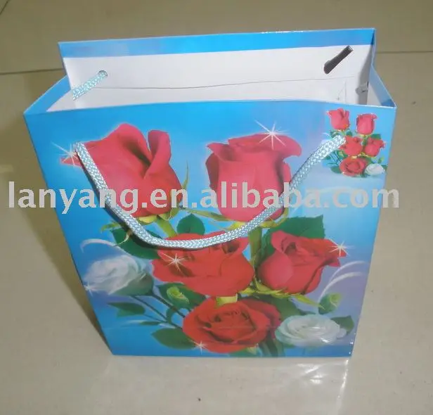 bridesmaid paper purse gift bags with handles(lyfx-004)