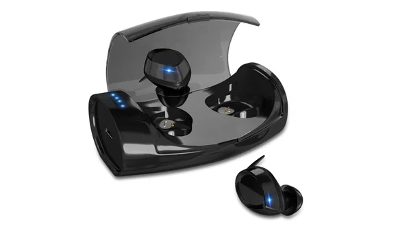 ES60 XHH China Factory smart touch headphones AIROHA Chips led headphones Music for Travel - ANKUX.COM