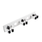 home kitchen metal wall mounted rack hook mop and broom organizer garden tool holder