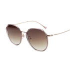 MS003 spectacle metal round clear shades for women