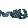 Factory Supplier 100% Polyester Tartan Plaid Ribbon For Gift Wrapping