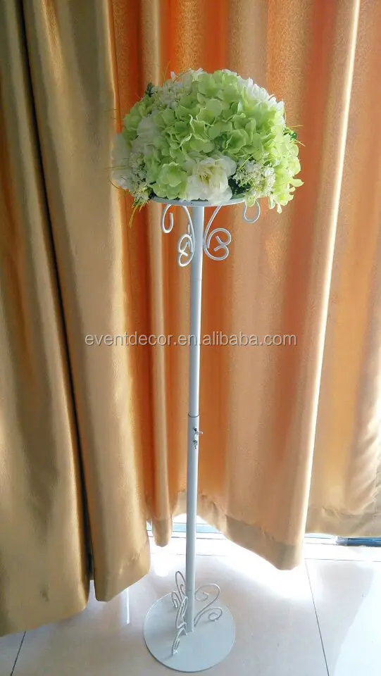 130cm Tall Flower Stand,White Metal Wedding Stand For Flower