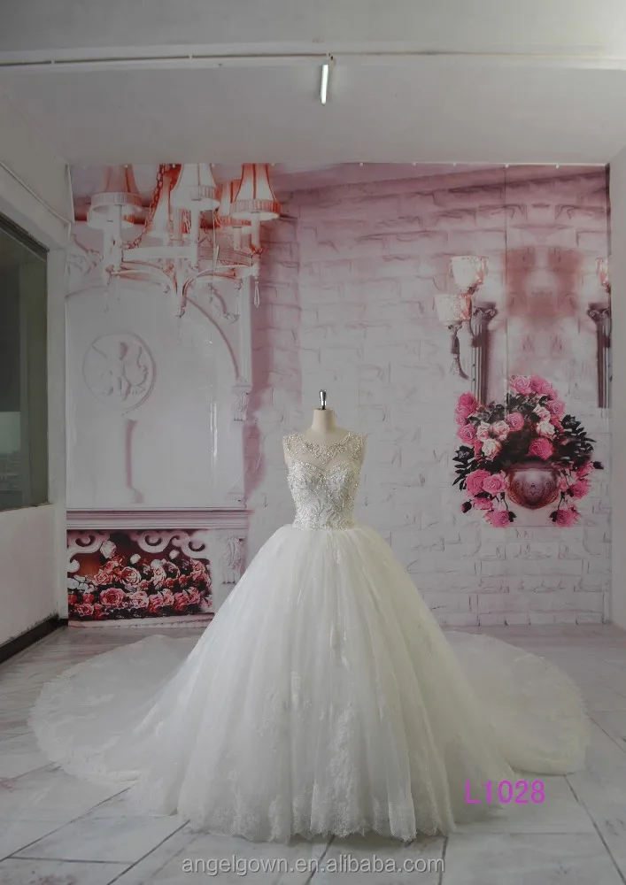 2016 elegant lace appliqued mermaid wedding dress