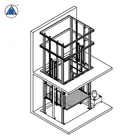 2000kg top sell small home hydraulic lift elevator