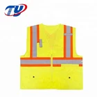 High Visibility Construction Safety Mesh Vest With Pocket