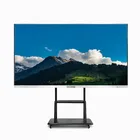 Multi-language 3D Speaker Microphone WIFI PC Android Dual Operate System Smart Touch Screen Led Interactive Whiteboard