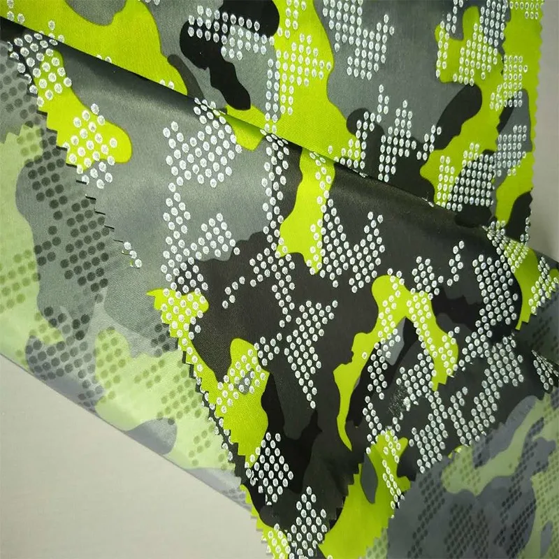 Custom 300t 50d 75gsm Polyester Taffeta Reflective Camouflage Digital