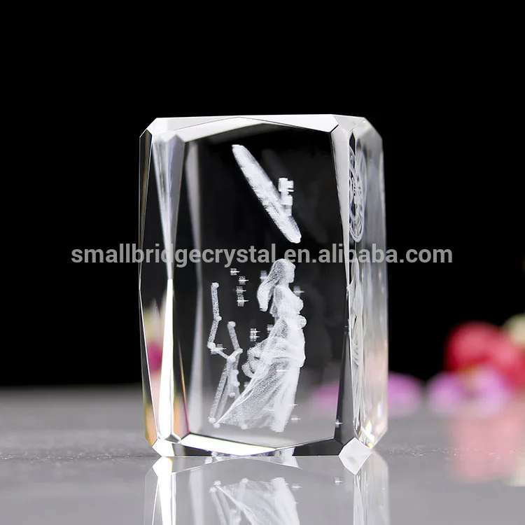 produit en gros nouveau design cube en verre d'impression 3D pour cadeaux promotionnels-27