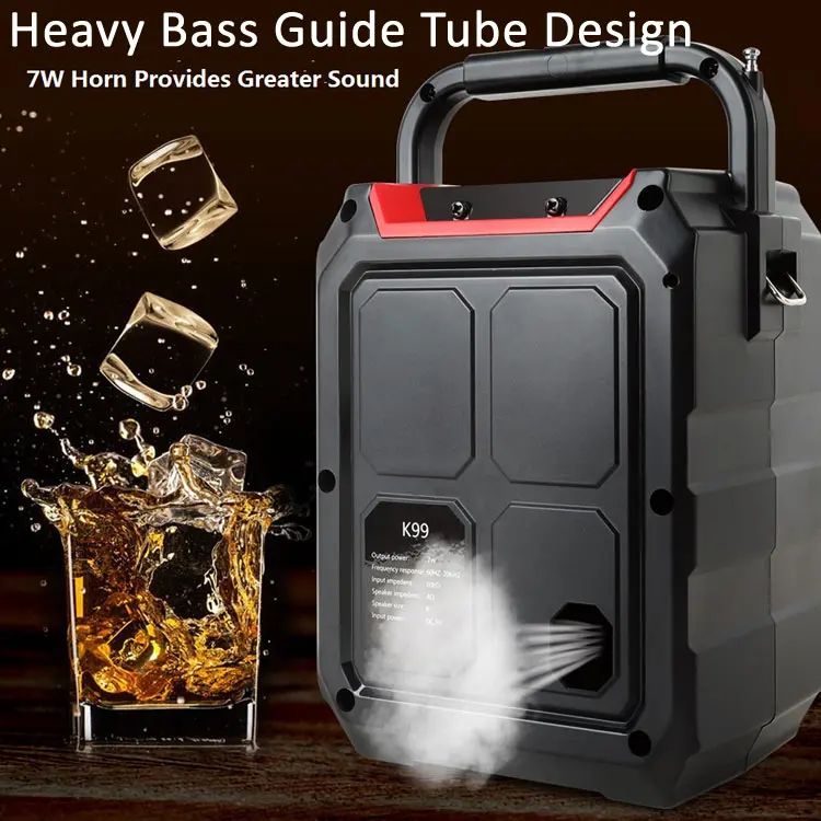 K99 Wireless Bluetooth Speaker Portable Bass Gun Sound Mobile Outdoor - ANKUX.COM