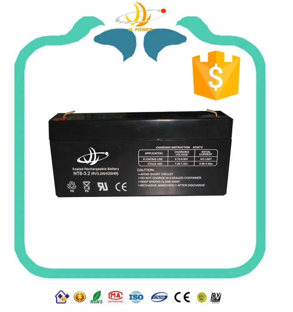 6v 3 2ah Lead Acid Battery 6v3 2ah 20hr Battery 6v 3 2ah Rechargeable Battery Buy 6v 4ah