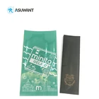 New design black pouch resealable stand up bags coffee sachet