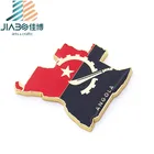 Angola custom craft 3d resing souvenir fridge magnet metal