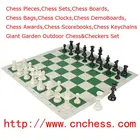 Tournament Standard Club Chess Set & Board With King Tall 3 3/4" And 20"X20" Board
