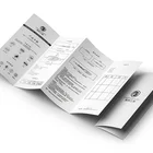 Simple foldable offset paper printing book brochure leaflet