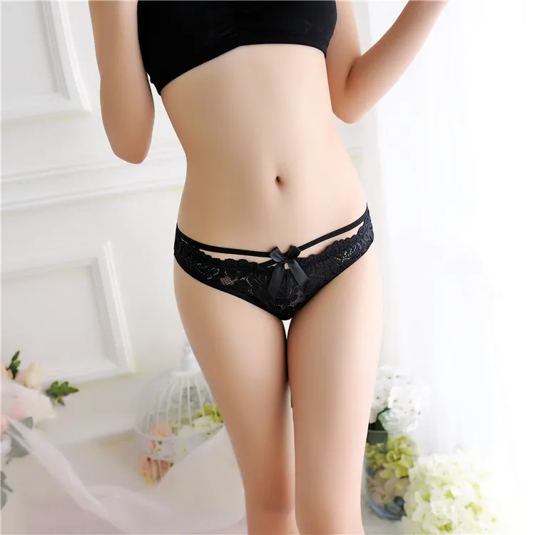 Stock 2016 new Brand Sey panties Transparent hollow out T pants G String Thong Underwear Women Lace G-String Sey Panties For Wom