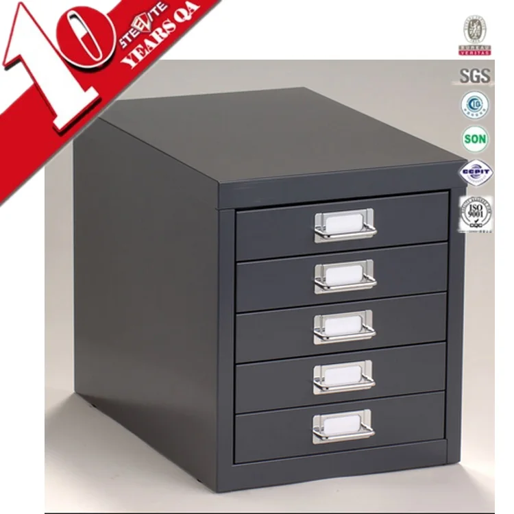 Office Furniture Metal Steel 5 Drawer Table Top File Storage Metal