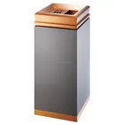 Black body ashtray stand waste compost bin