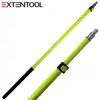 Telescopic paint brush handle for paint roller fiberglass extension pole