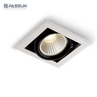 commercial ceiling spotlight recessed 9w 18w 27w cob led grille light