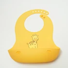 Custom Safe Waterproof Silicone Bibs For Feeding