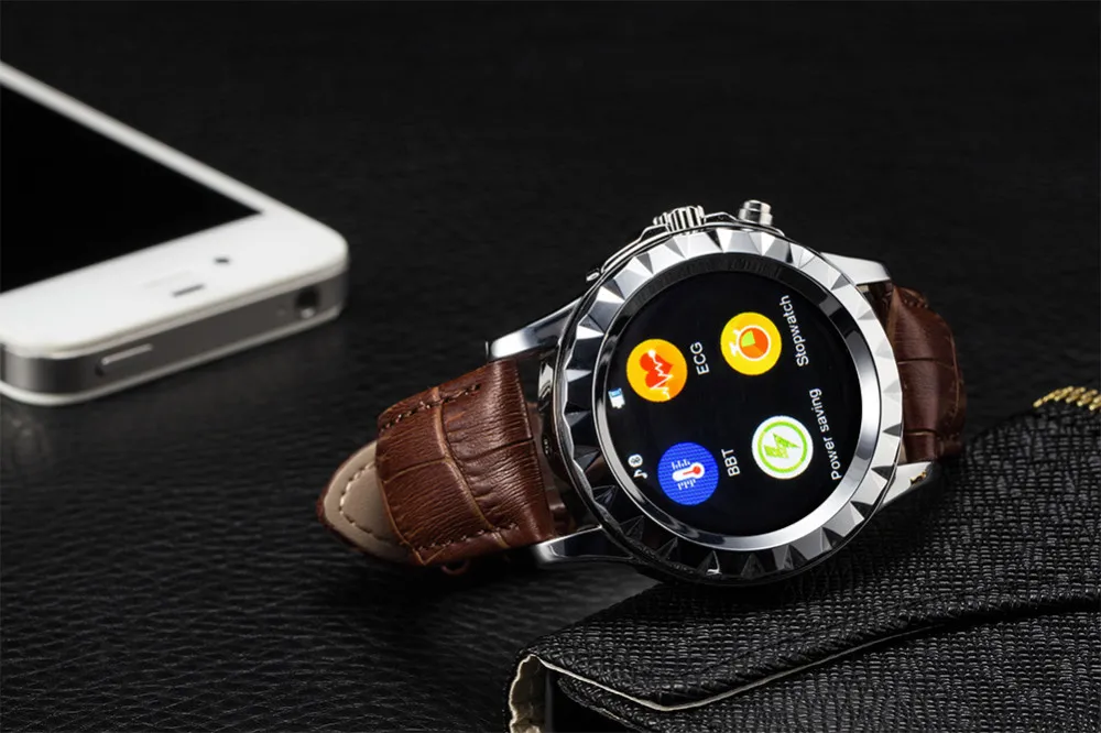 LF08 Bluetooth Smart Watch Fashion Wrist Smartwatch Heart Rate Thermometer UV Measurement for IOS Android Phone Mate