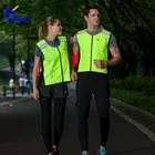 Unique flashing reflective running vest with LED lights