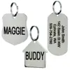Stainless Steel Pet ID Tags Personalized Dog Tags And Cat Tags Engraved On Both Sides in Bon Round Heart Flower And So On