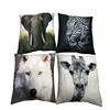 Custom design soft mink digital printing photo pillow promotion pillow animal skin photo cushion