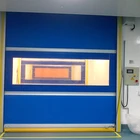 Industrial insulated exterior high speed roll up shutter door automatic PVC sheet roller shutters doors