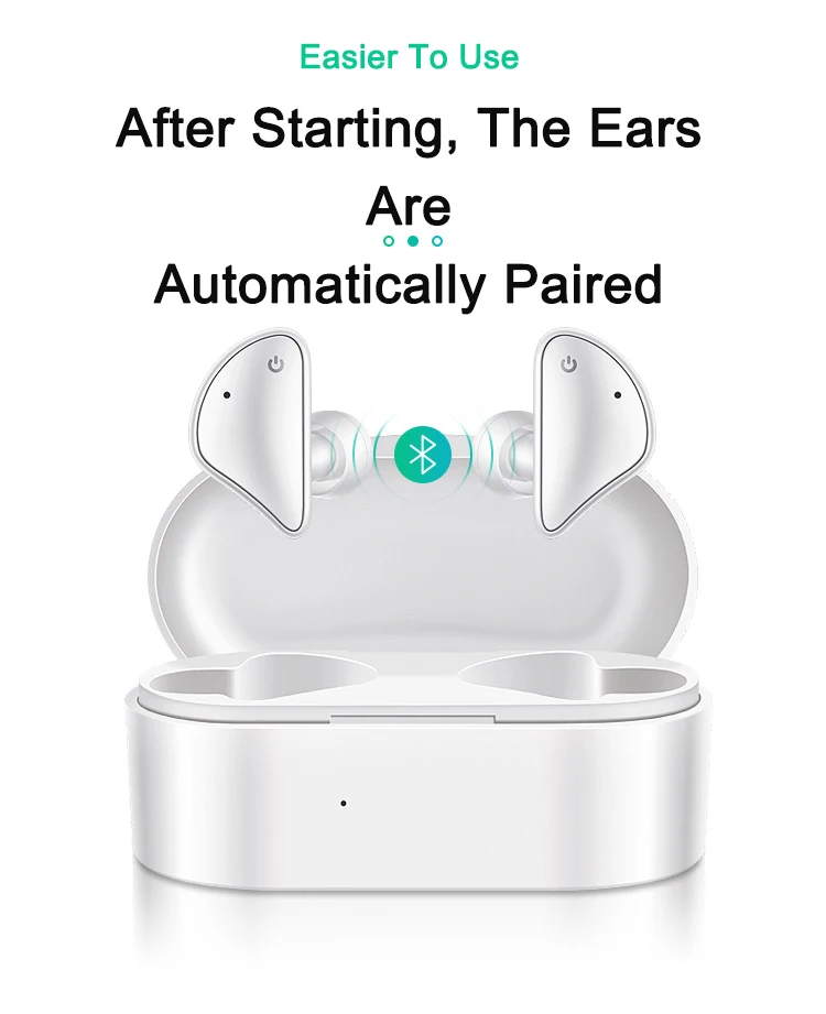 2019 Wireless Earbuds Rose Gold TWS True Wireless Two - ear Stereo Music Blue tooth 5.0 Earphone Headphone - ANKUX.COM