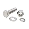 High tensile strength DIN 933 Full thread 304 stainless steel hex head bolts nuts screws washer