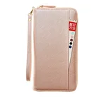 Leather Wallets Wallet Walletwallet Ladies Leather Anti Theft Wallets Travel Document Organizer RFID Passport Wallet Case Family Passport Holder Id