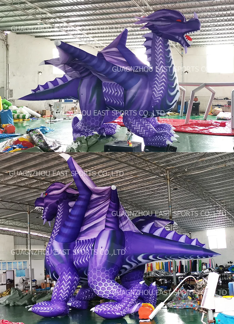 5m outdoors inflatable flying dragon mascot promotional