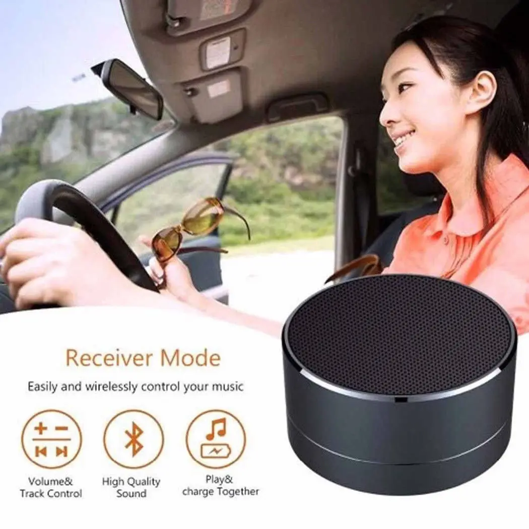 A10 LED blue tooth Mini Speakers Hands Free Portable Wireless Speaker With TF Card Mic USB Audio Music Player - ANKUX.COM